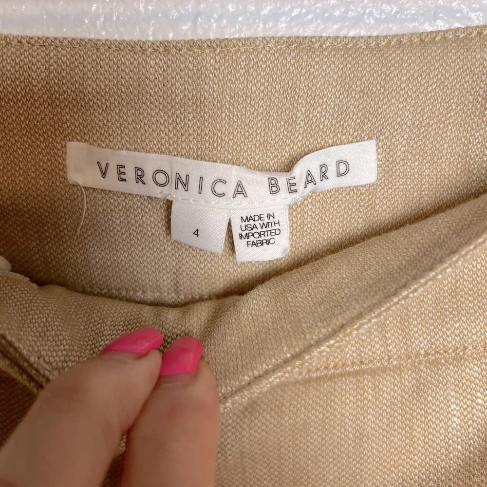 Veronica Beard Tan Wide Leg Pants - Picture 6 of 11